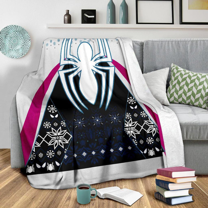 Spider Gwen Ugly Christmas Custom Blanket Home Decor