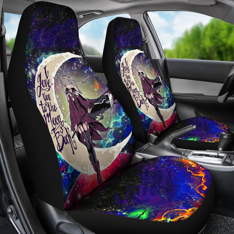 Anime Girl Soul Eater Love You To The Moon Galaxy Car Seat Covers Nearkii