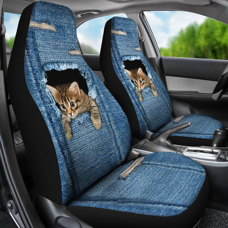 Funny Animal Cat Design Car Seat Covers Nearkii