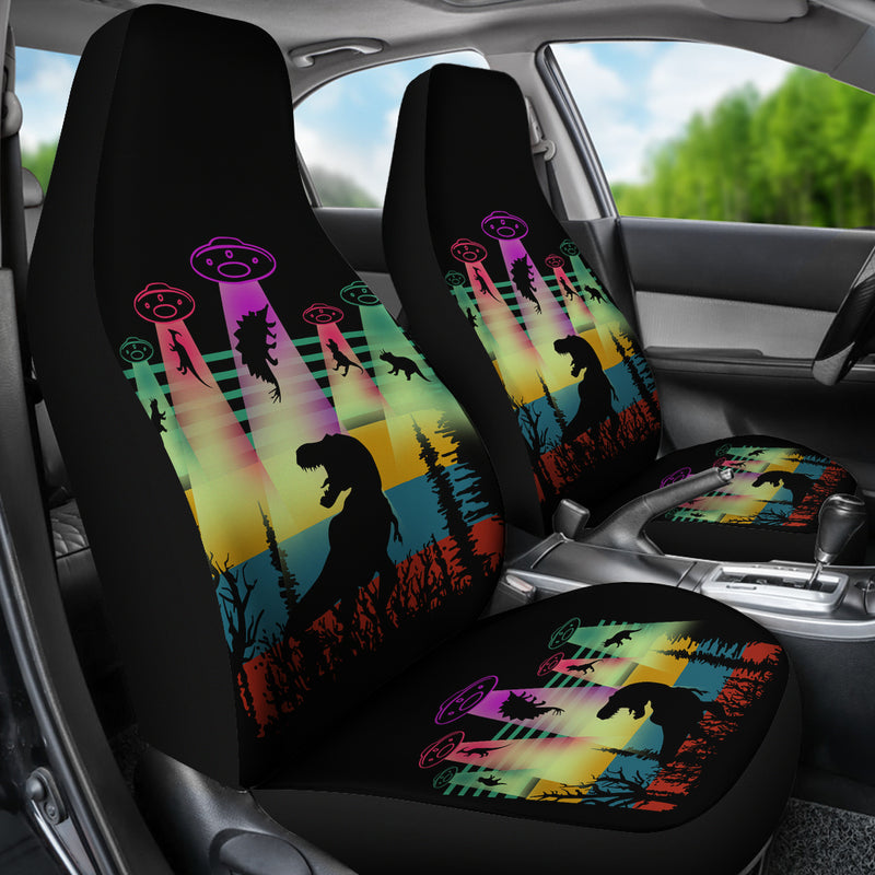 T Rex Alien Dinosaur Jurassic Park Premium Custom Car Seat Covers Decor Protectors Nearkii