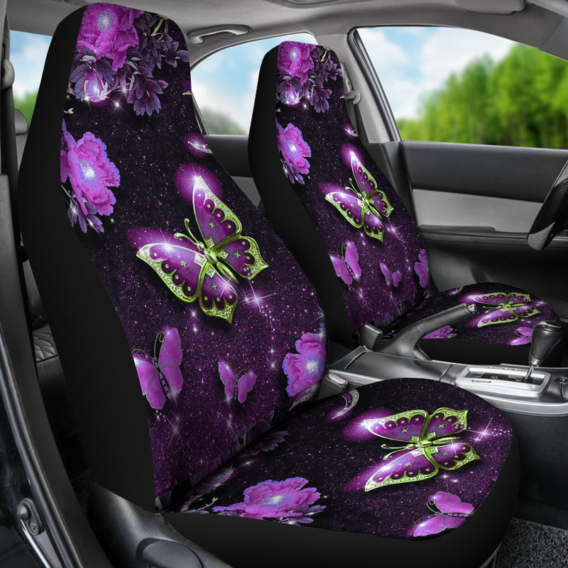 Best Purple Mystery Butterfly Hd Premium Custom Car Seat Covers Decor Protector Nearkii