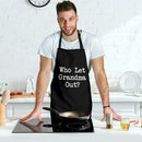 Who Let Grandma Out Custom Apron Best Gift For Anyone Who Loves Cooking