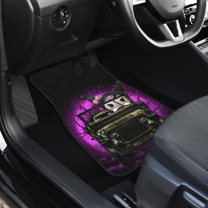 Kuromi Anime Funny Halloween Moonlight Darkness Car Floor Mats Car Accessories Nearkii