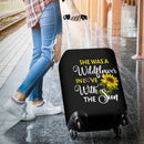 Sunflowers She Was A Wildflower Luggage Cover Suitcase Protector Suitcase Protector Nearkii