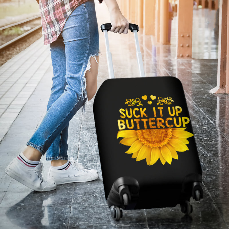 Sunflowers Shut It Up Luggage Cover Suitcase Protector Suitcase Protector Nearkii
