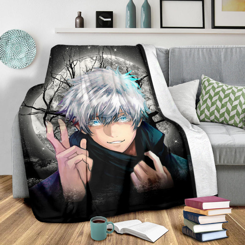 Satoru Gojo Jujutsu Kaisen Moonlight Premium Blanket Nearkii