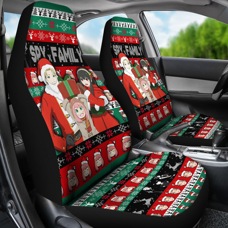Spy X Family Christmas Premium Custom Car Seat Covers Decor Protectors Nearkii