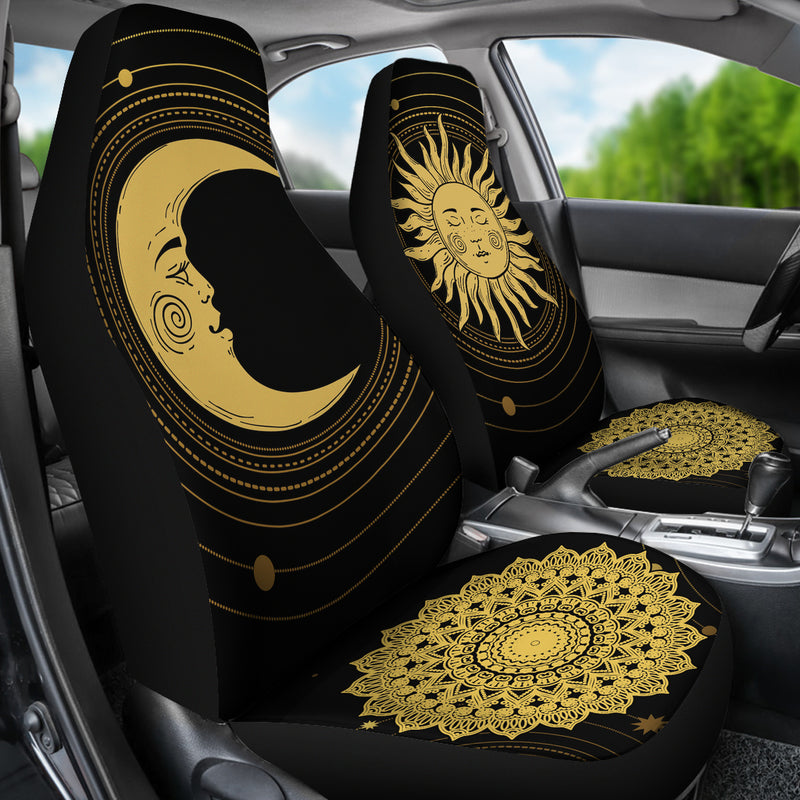 Best Sun And Moon Premium Custom Car Seat Covers Decor Protector Nearkii