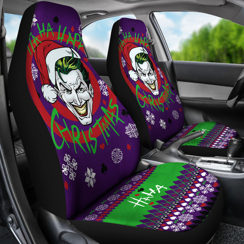 Joker Haha Christmas Premium Custom Car Seat Covers Decor Protectors Nearkii