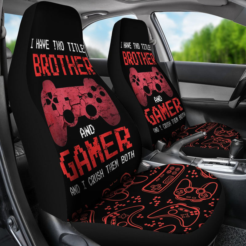 Best Video Games Gift For Boys Brother Son Premium Custom Car Seat Covers Decor Protector Nearkii