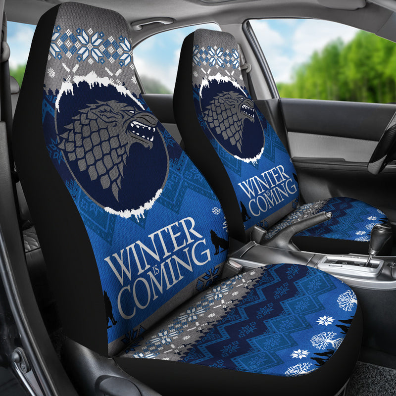 Christmas Game Of Thrones Stark Family Premium Custom Car Seat Covers Decor Protectors Nearkii