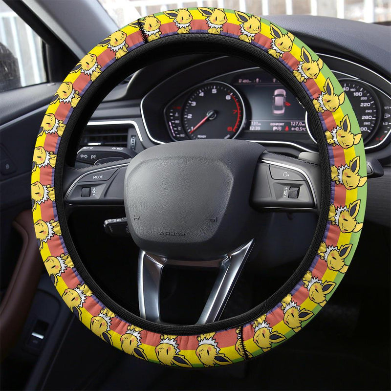 Jolteon Pokemon Anime Custom Car Steering Wheel Cover Nearkii