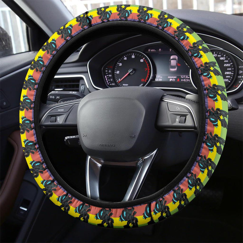 Zekrom Pokemon Anime Custom Car Steering Wheel Cover Nearkii