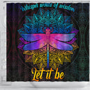 Dragonfly Mandala Let It Be Shower Curtain Nearkii