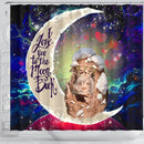 Kimetsu No Yaiba Love You To The Moon Galaxy Shower Curtain Nearkii