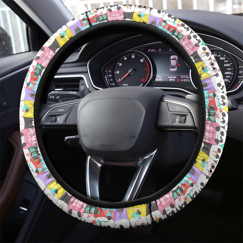 We Bare Bears Cute Premium Car Steering Wheel Cover Nearkii
