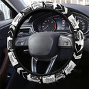White Jeep Car Steering Wheel Cover Nearkii