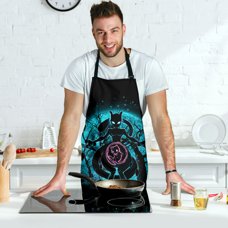 Mewtwo Moonlight Custom Apron Best Gift For Anyone Who Loves Cooking