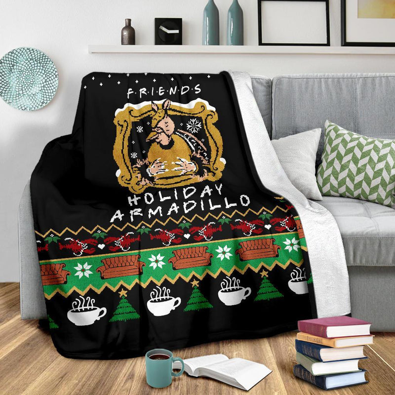F.R.I.E.N.D.S Holiday Armadillo Ugly Christmas Custom Blanket Home Decor Nearkii