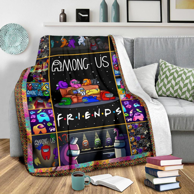 Among Us F.R.I.E.N.D.S Christmas Custom Blanket Home Decor Nearkii