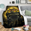 Funny Ducks Drive Jeep Moonlight Halloween Premium Blanket Nearkii