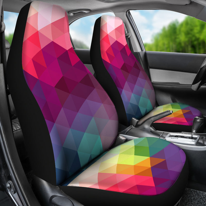 Best Triangles Pattern Premium Custom Car Seat Covers Decor Protector Nearkii