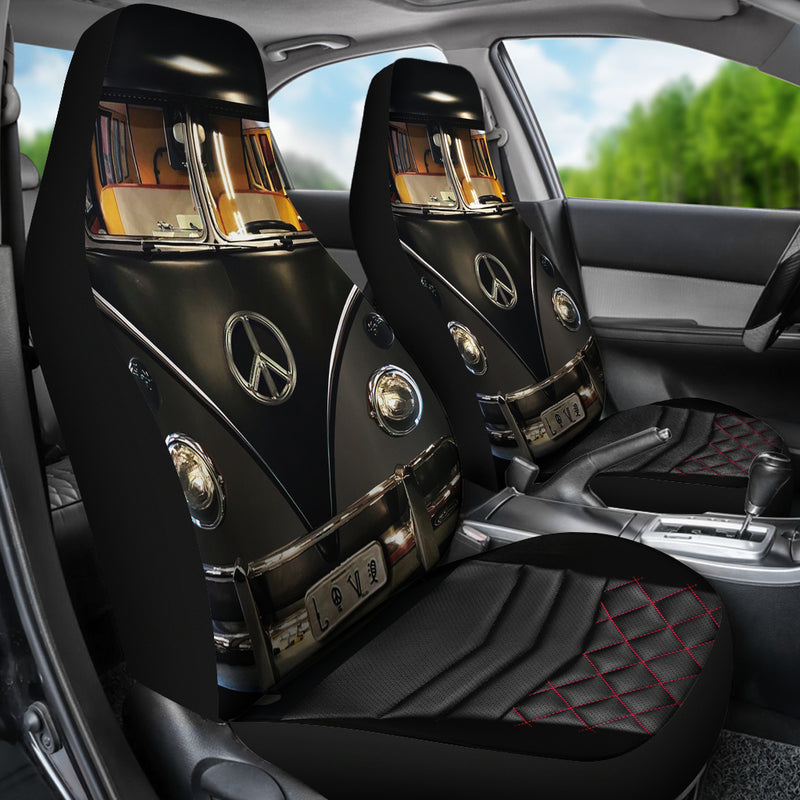 Black Hippie Premium Custom Car Seat Covers Decor Protector Nearkii