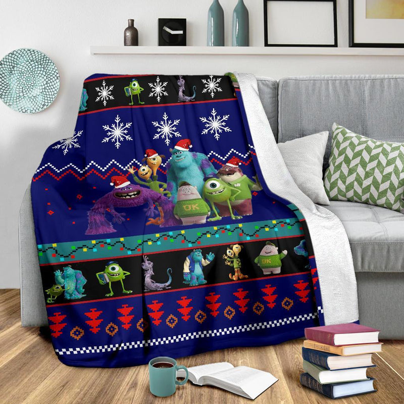Monsters University Christmas Blanket Amazing Gift Idea Nearkii