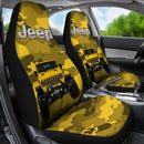 Yellow Jeep Camouflage Premium Custom Car Seat Covers Decor Protectors Nearkii