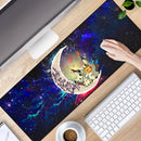 Pikachu Horro 2 Love You To The Moon Galaxy Mouse Mat Nearkii