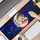 Demond Slayer Team Love You To The Moon Galaxy Mouse Mat Nearkii