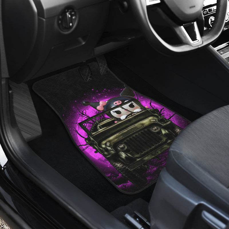 Kuromi Anime Funny Halloween Moonlight Car Floor Mats Car Accessories