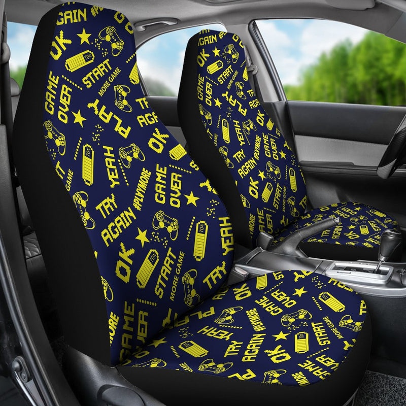 Best Abstract Pattern In Pixel Game Style Premium Custom Car Seat Covers Decor Protector Nearkii