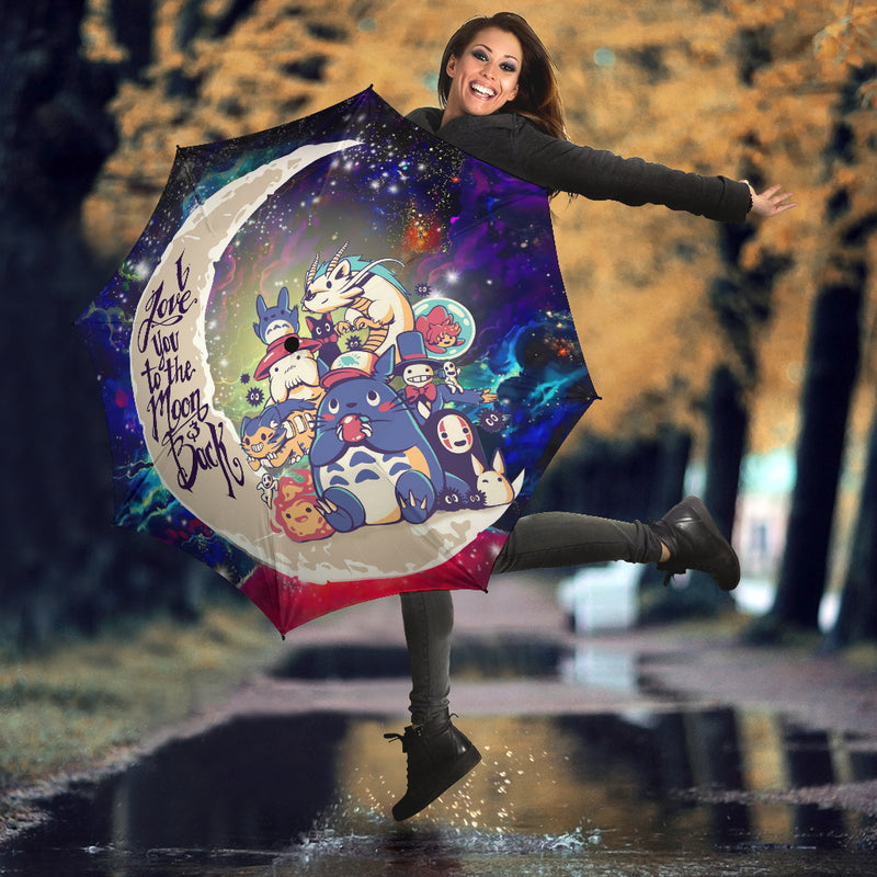 Ghibli Character Love You To The Moon Galaxy Umbrella Nearkii