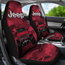 Red Jeep Camouflage Premium Custom Car Seat Covers Decor Protectors Nearkii