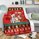 Red Bull Dog Christmas Blanket Amazing Gift Idea Nearkii