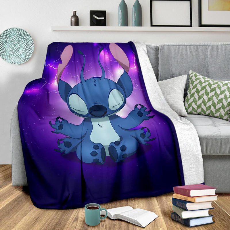 Stitch Do Yoga Funny Custom Premium Premium Blanket Nearkii
