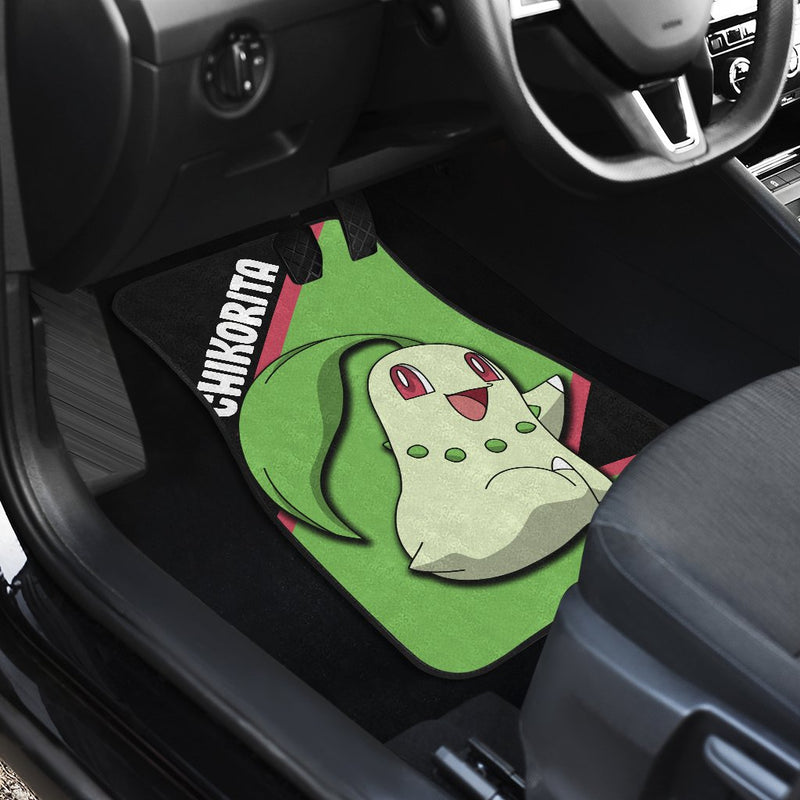 Chikorita Car Floor Mats Custom Anime Pokemon Car Interior Accessories Nearkii