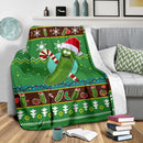 Green Pickle Rick Christmas Christmas Blanket Amazing Gift Idea Nearkii