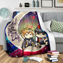 Hinata And Tobio Haikyuu Love You To The Moon Galaxy Premium Blanket Nearkii