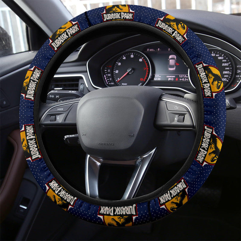 Jurassic Park Christmas Premium Custom Car Steering Wheel Cover Nearkii