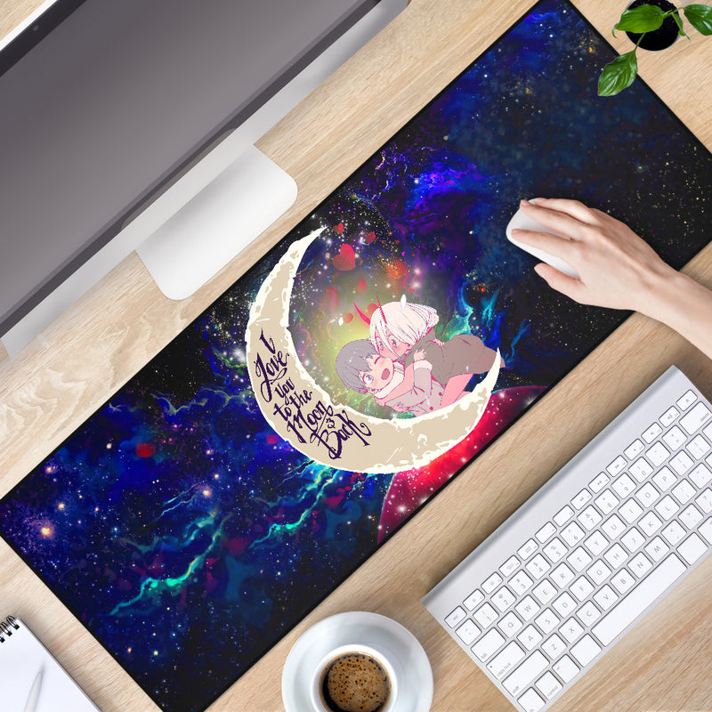 Darling In The Franxx Hiro And Zero Two Love You To The Moon Galaxy Mouse Mat Nearkii