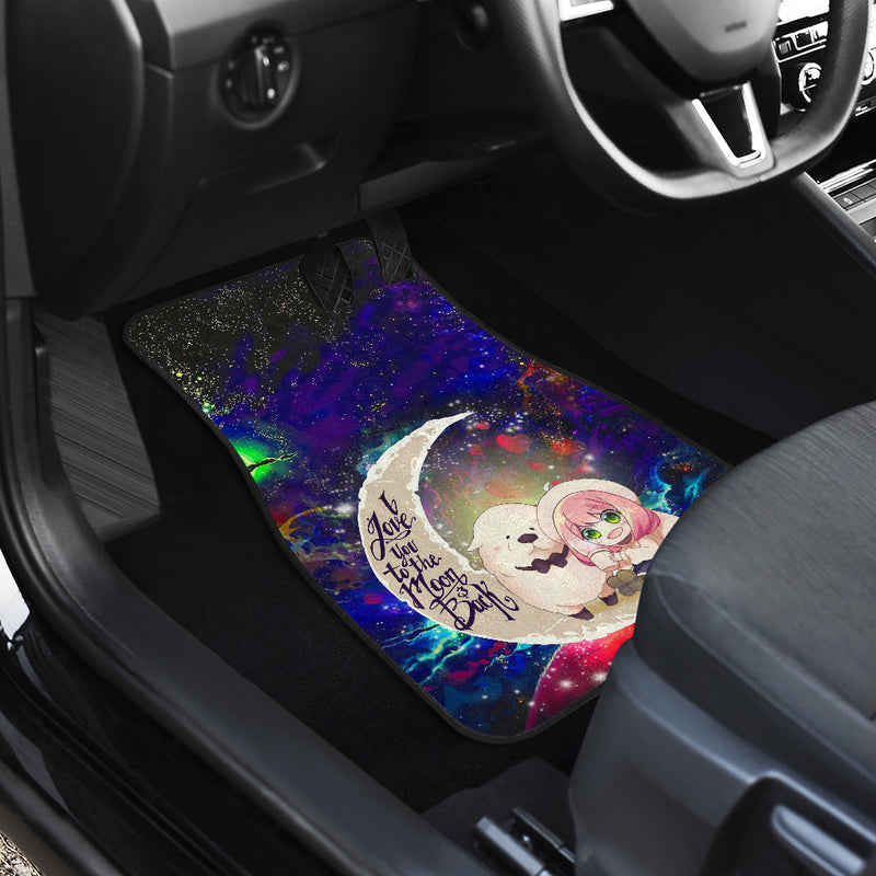 Anya Spy x Family Dog Love You To The Moon Galaxy Car Floor Mats Car Accessories Nearkii