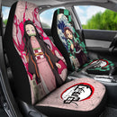 Tanjiro x Nezuko Car Premium Custom Car Seat Covers Decor Protectors Custom Anime Demon Slayer Car Nearkii
