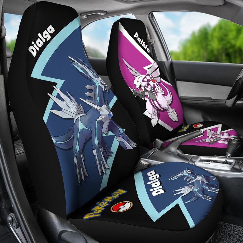 Dialga Palkia Pokemon Premium Custom Car Seat Covers Decor Protectors Nearkii
