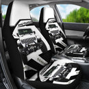 Jeep White Premium Custom Car Seat Covers Decor Protectors Nearkii