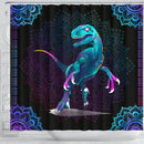 Dinosaur Mandala Shower Curtain Nearkii