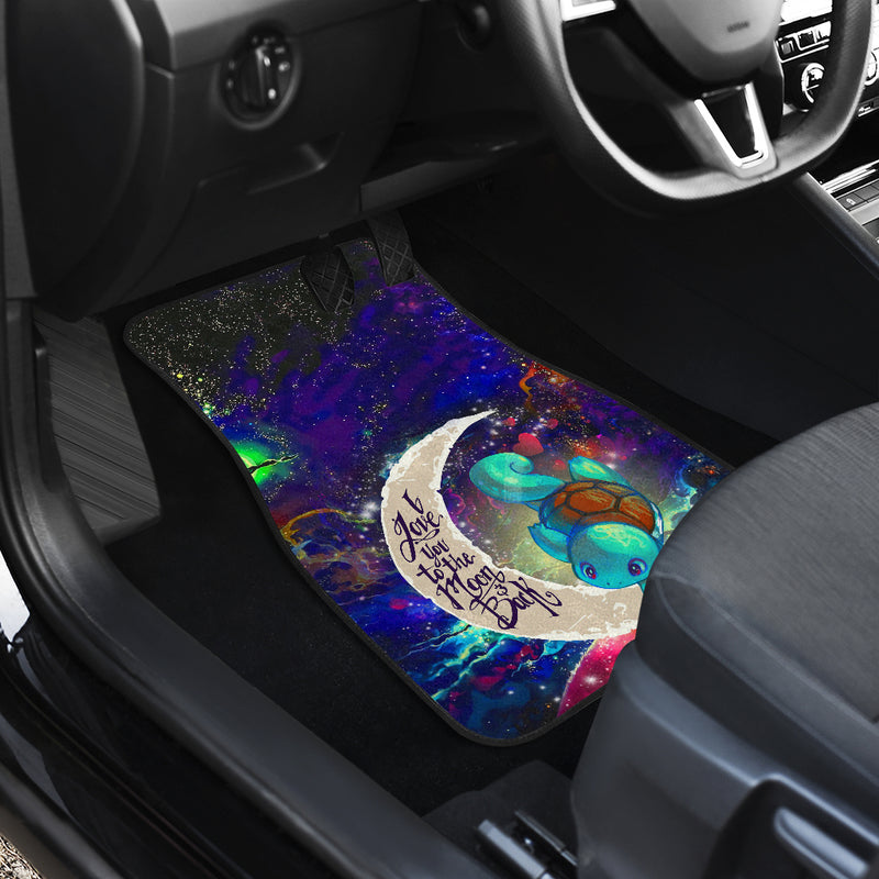 Squirtle Pokemon Love You To The Moon Galaxy Car Floor Mats Car Accessories Nearkii