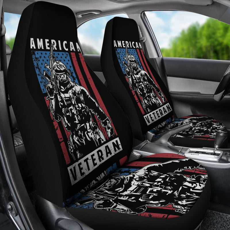 Best Cool American Veteran Premium Custom Car Seat Covers Decor Protector Nearkii