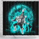Goku Vegeta Anime Moonlight Shower Curtain Nearkii